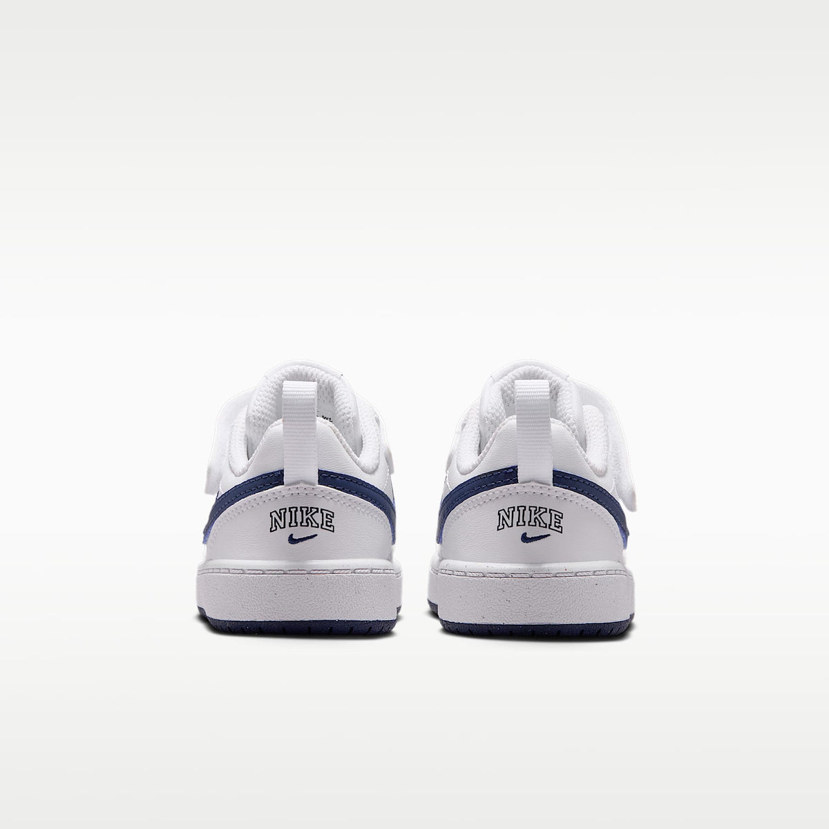Nike Court Borough Low – Blanco/Azul marino medianoche – vista 6
