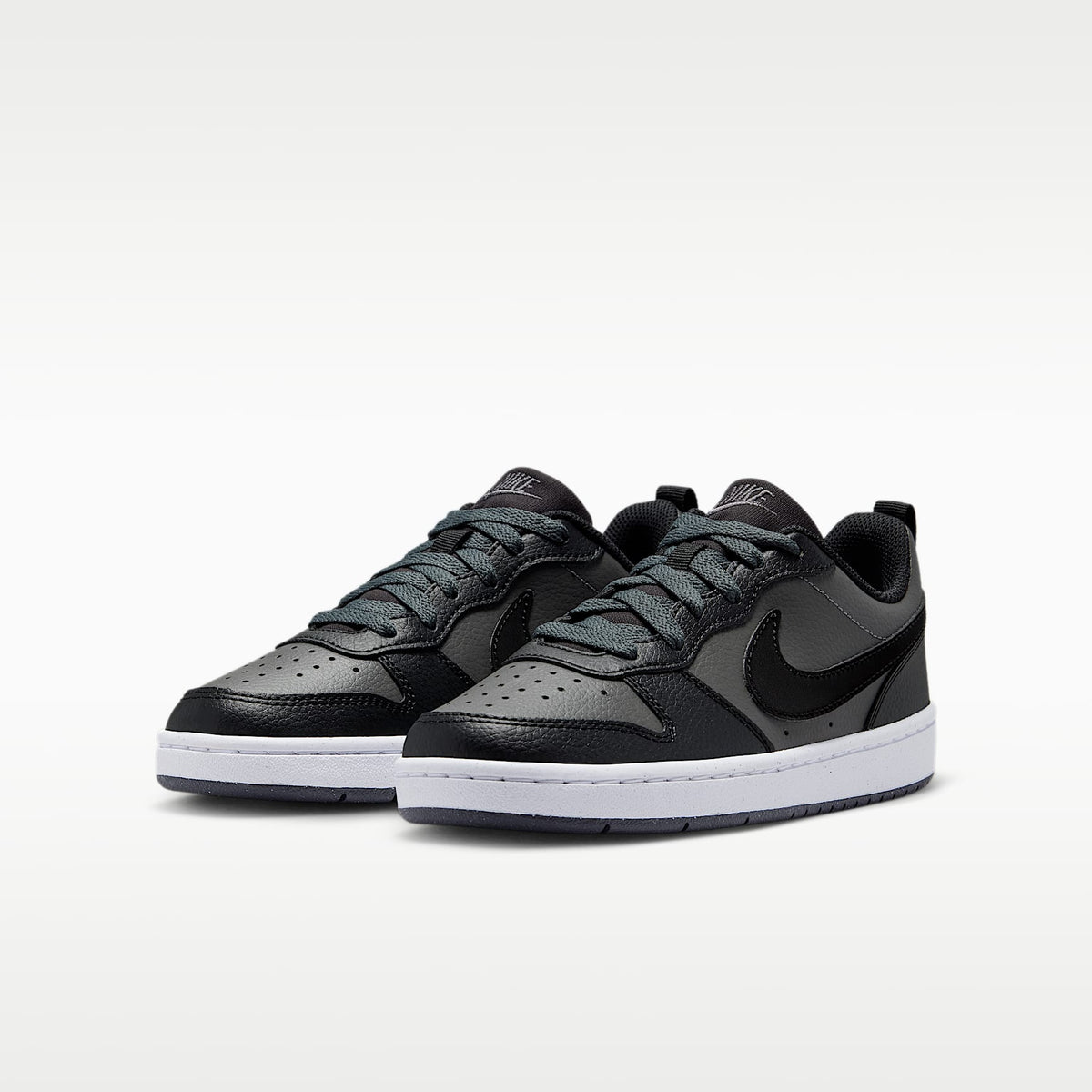 Nike Court Borough Low – Gris hierro/Blanco/Negro – vista 5