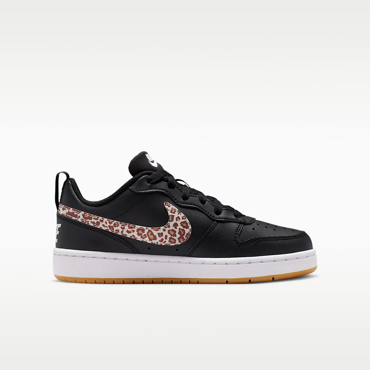 Nike Court Borough Low – Negro/Blanco – vista 3