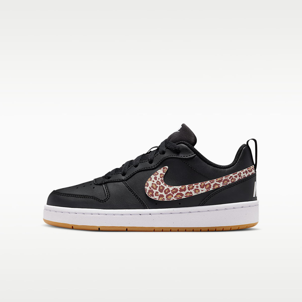 Nike Court Borough Low – Negro/Blanco – vista 1