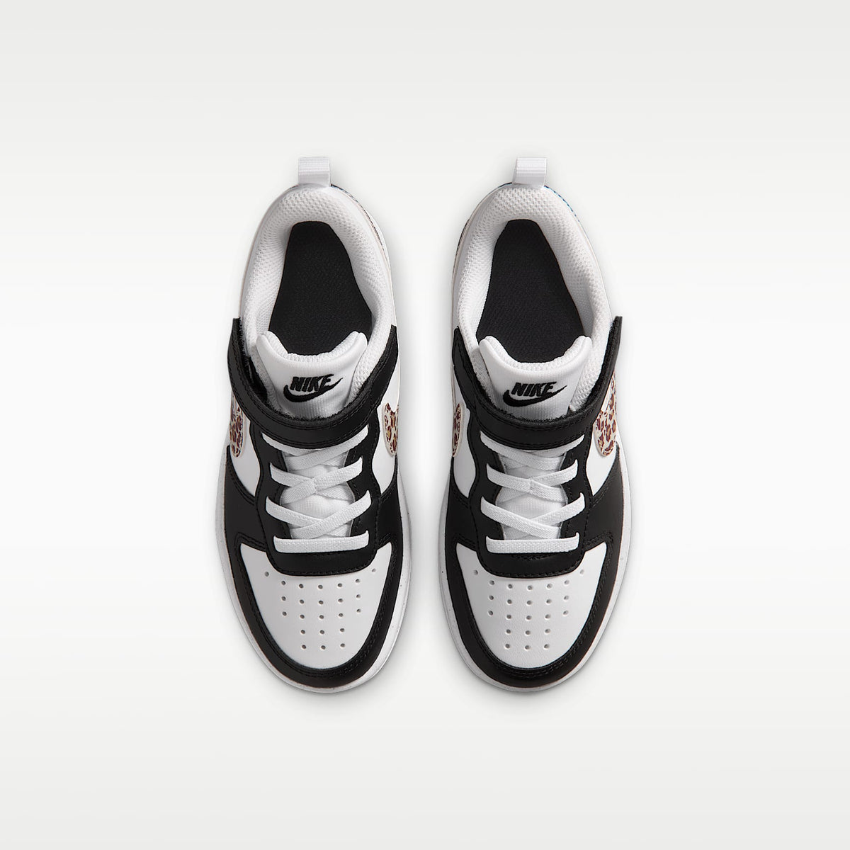 Nike Court Borough Low – Negro/Blanco/Marrón medio goma/Blanco – vista 4