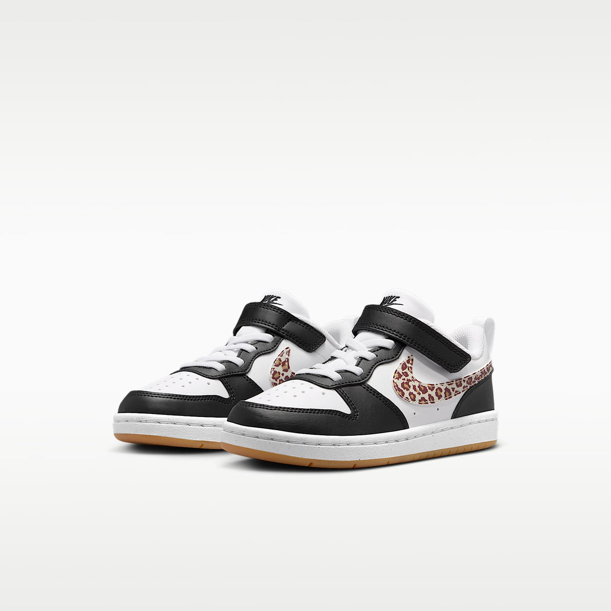 Nike Court Borough Low – Negro/Blanco/Marrón medio goma/Blanco – vista 5
