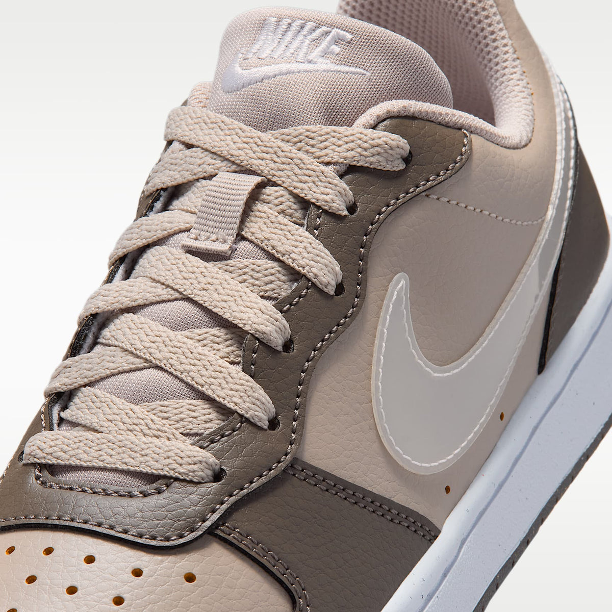 Nike Court Borough Low – Gris partícula/Cueva/Blanco/Blanco – vista 7