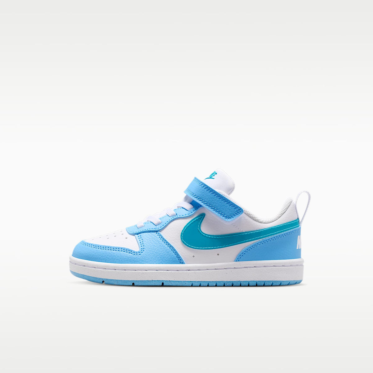 Nike Court Borough Low – Blanco/Azul fútbol/Energía – vista 1