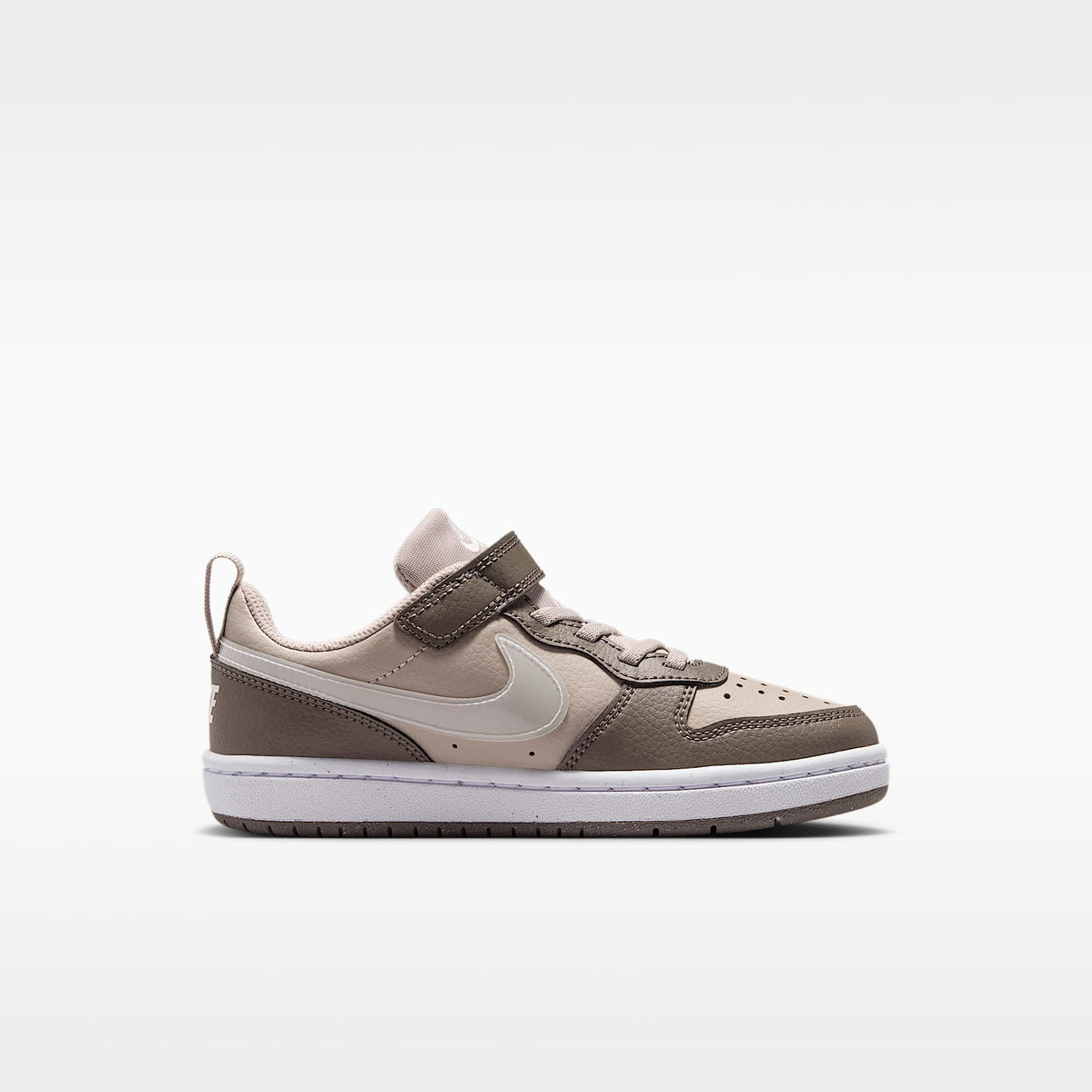 Nike Court Borough Low – Gris partícula/Cueva/Blanco/Blanco – vista 3