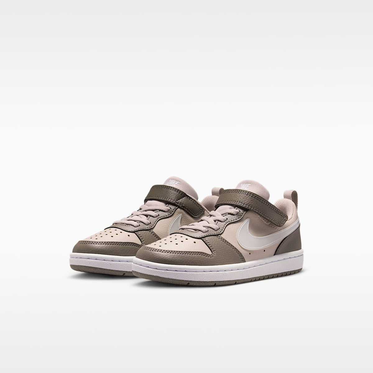 Nike Court Borough Low – Gris partícula/Cueva/Blanco/Blanco – vista 5