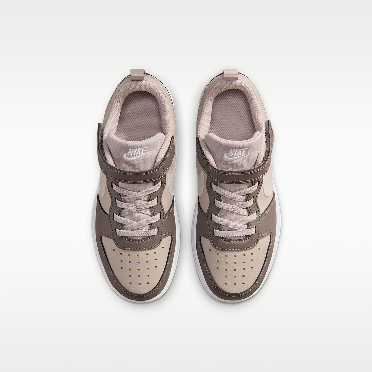 Nike Court Borough Low – Gris partícula/Cueva/Blanco/Blanco – vista 4