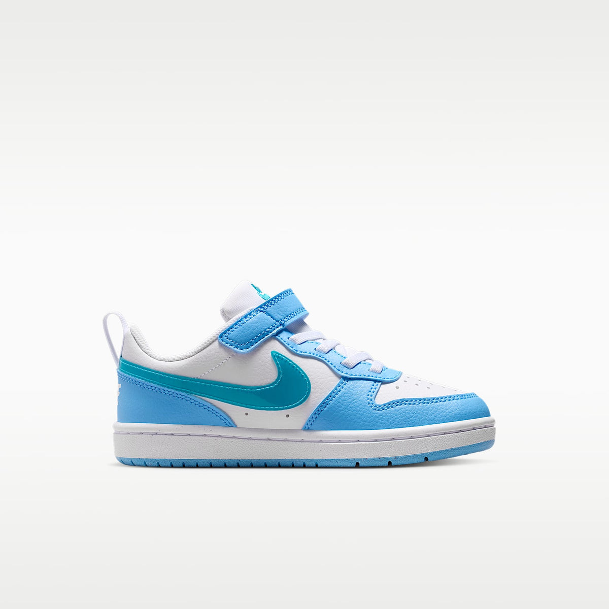Nike Court Borough Low – Blanco/Azul fútbol/Energía – vista 3