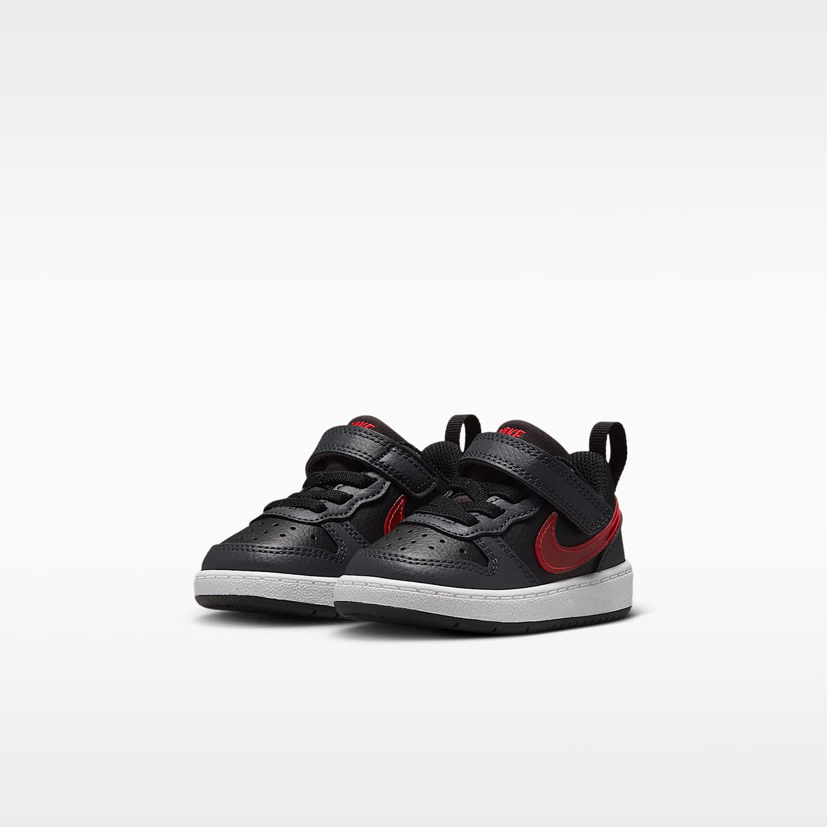 Nike Court Borough Low – Negro/Antracita/Blanco/Rojo universitario – vista 5