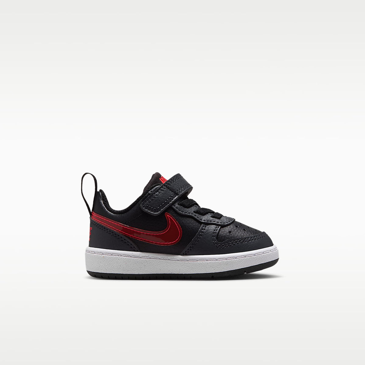 Nike Court Borough Low – Negro/Antracita/Blanco/Rojo universitario – vista 3