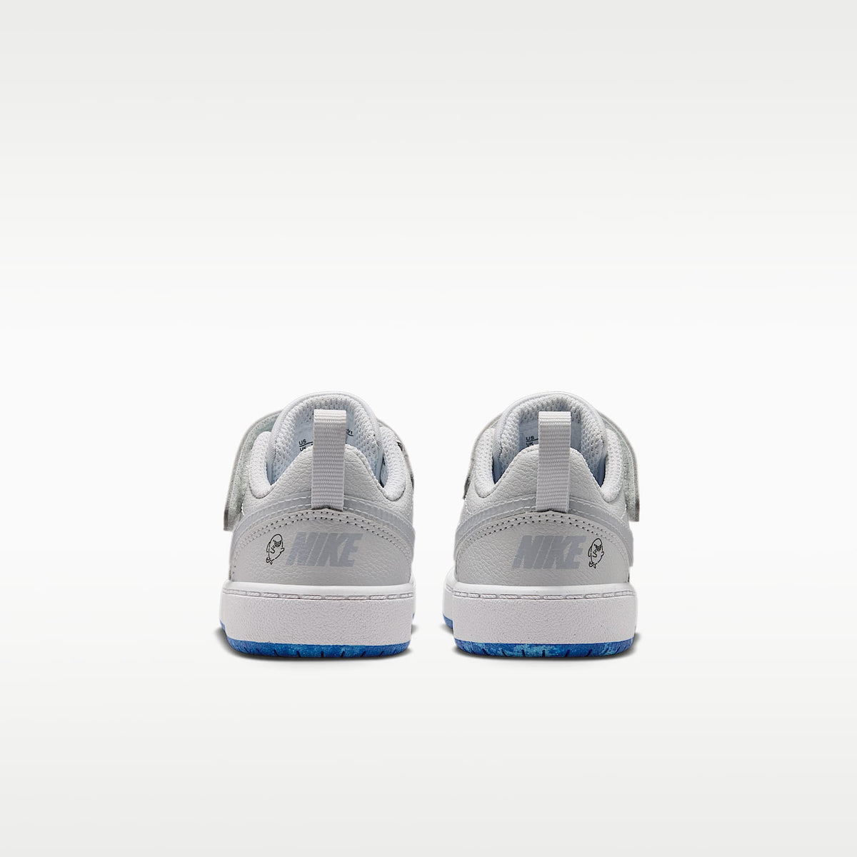 Nike Court Borough Low – Platino puro/Rojo universitario/Royal juego/Gris lobo – vista 6