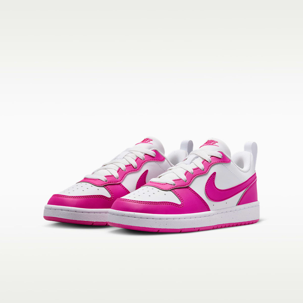Nike Court Borough Low Recraft – Blanco/Fucsia láser – vista 5