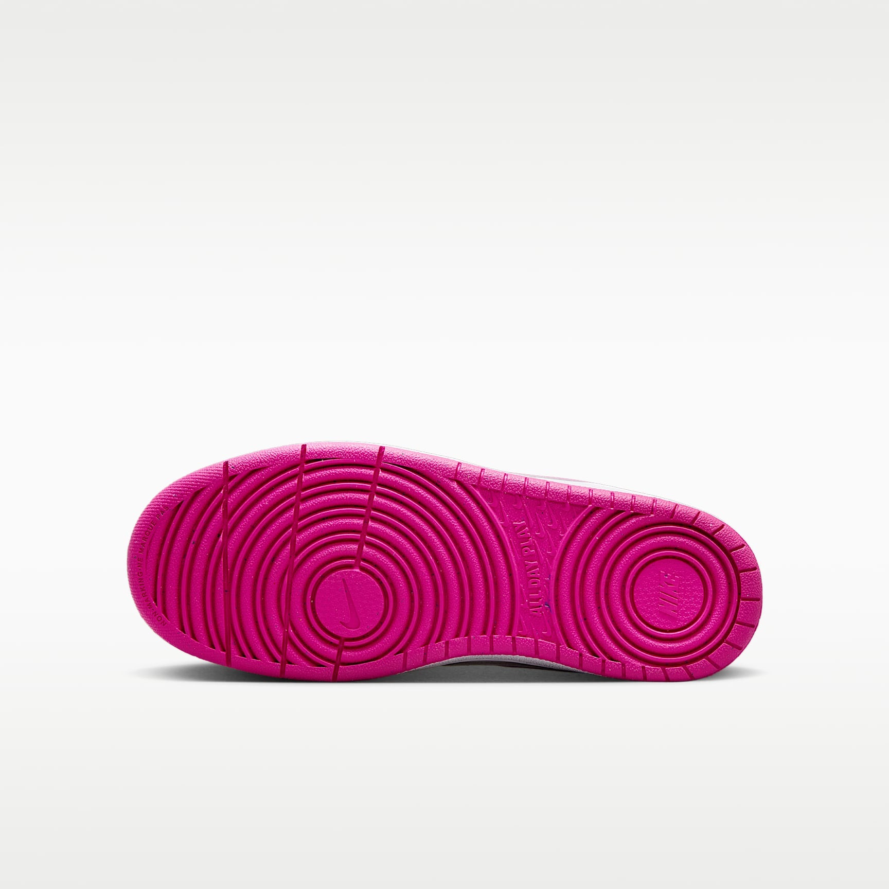 Nike Court Borough Low Recraft – Blanco/Fucsia láser – vista 2