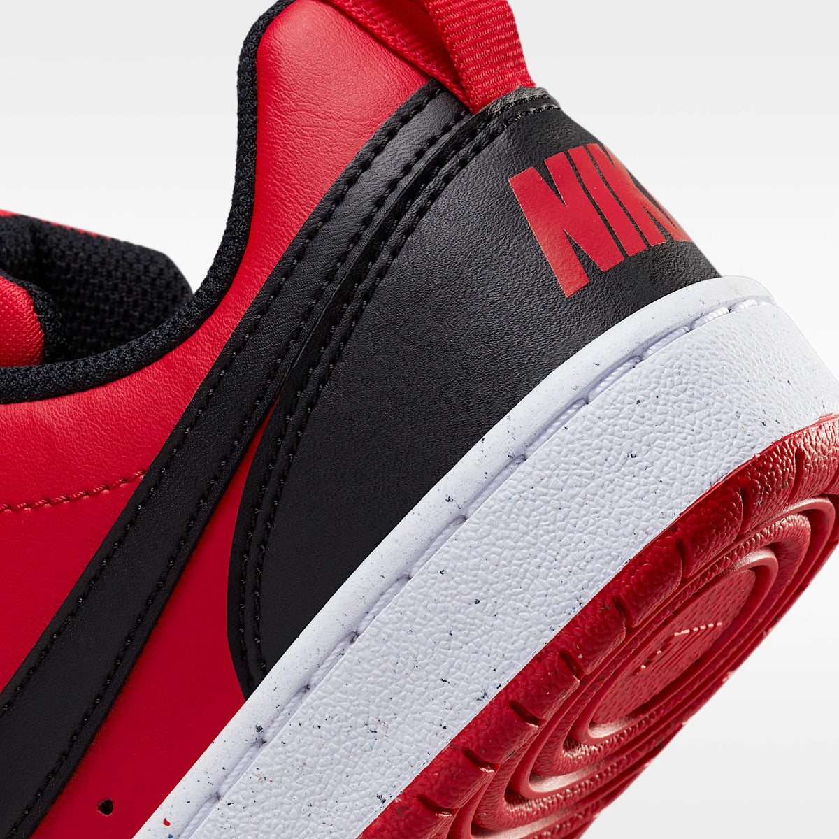 Nike Court Borough Low Recraft – Rojo universitario/Blanco/Negro – vista 8
