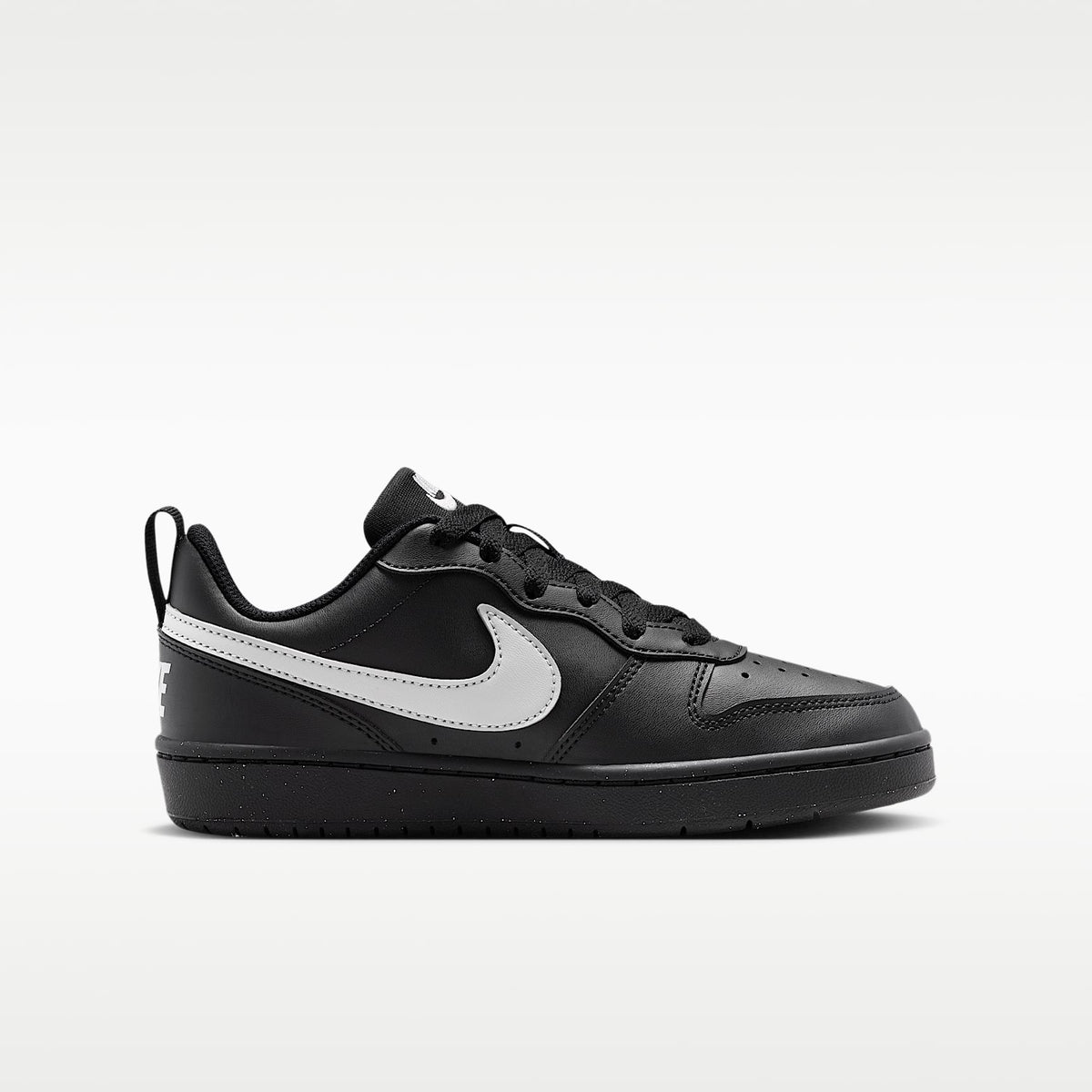 Nike Court Borough Low Recraft – Negro/Negro/Gris niebla – vista 3