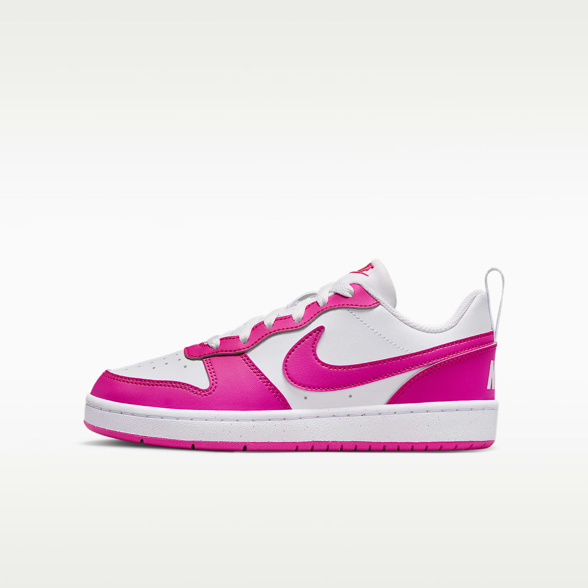 Nike Court Borough Low Recraft – Blanco/Fucsia láser – vista 1