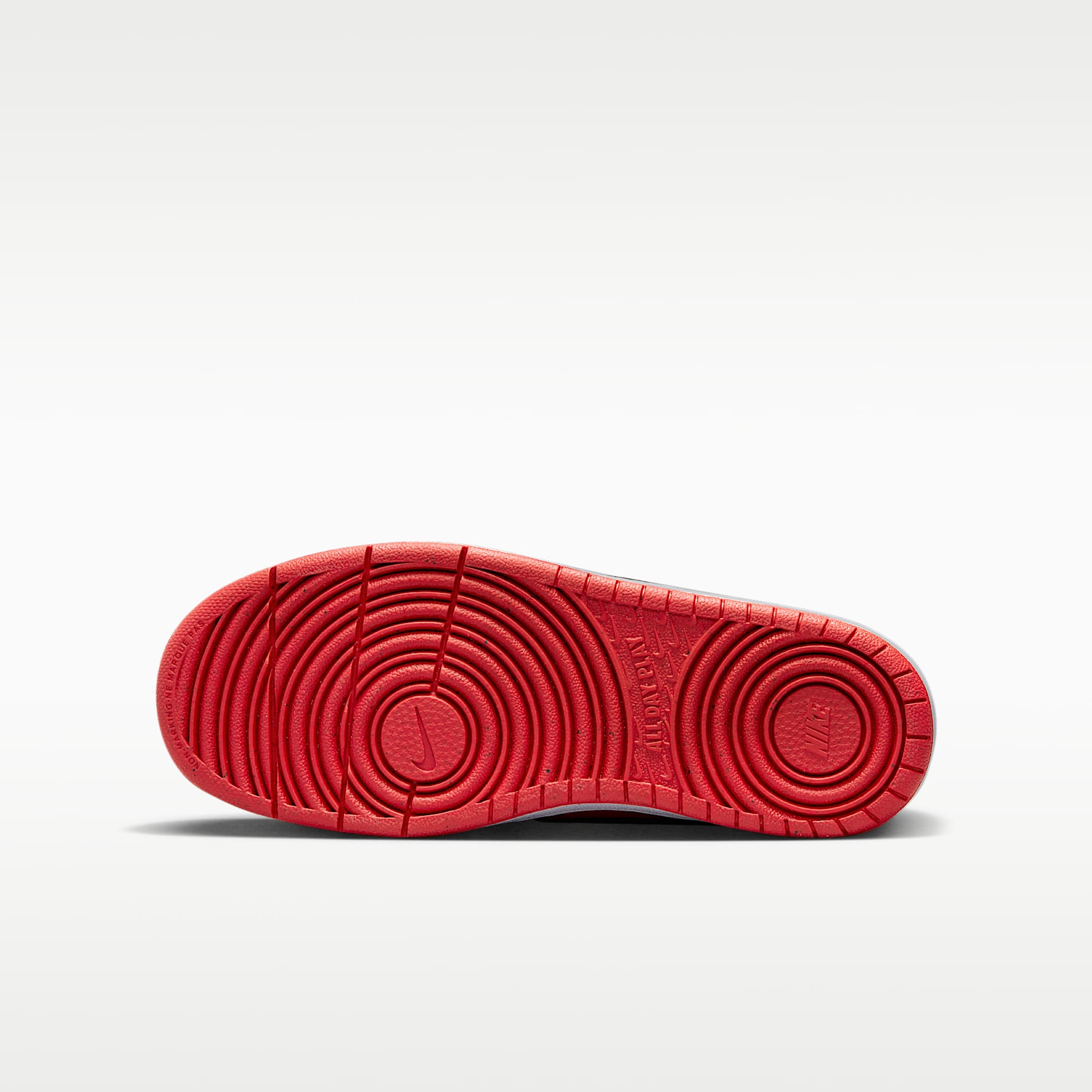 Nike Court Borough Low Recraft – Rojo universitario/Blanco/Negro – vista 2