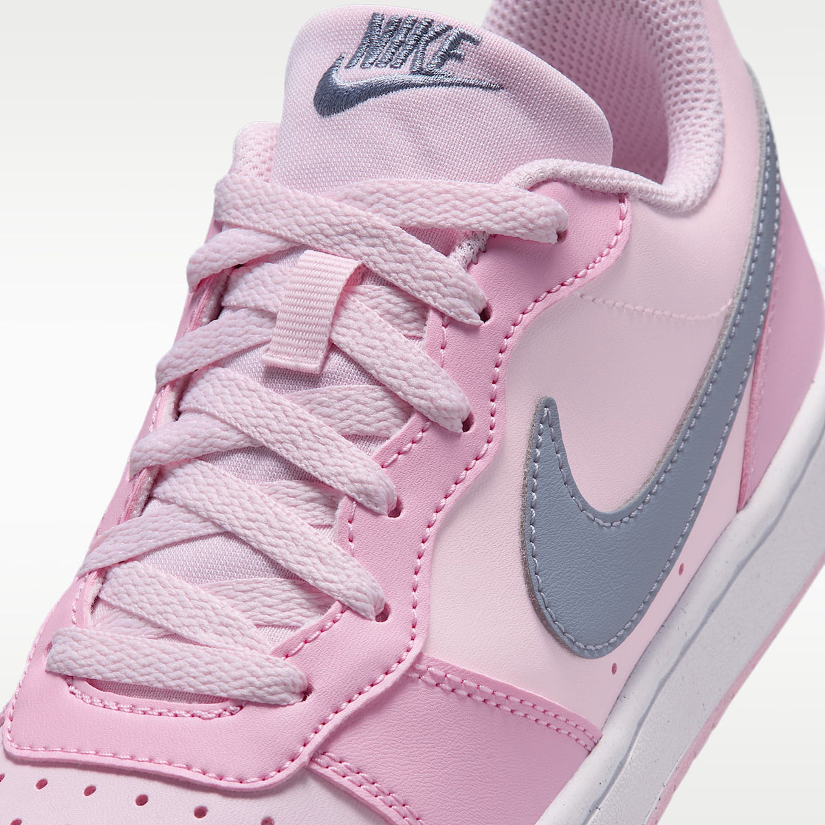 Nike Court Borough Low Recraft – Espuma rosa/Rosa amanecer/Blanco/Pizarra cenizo – vista 7