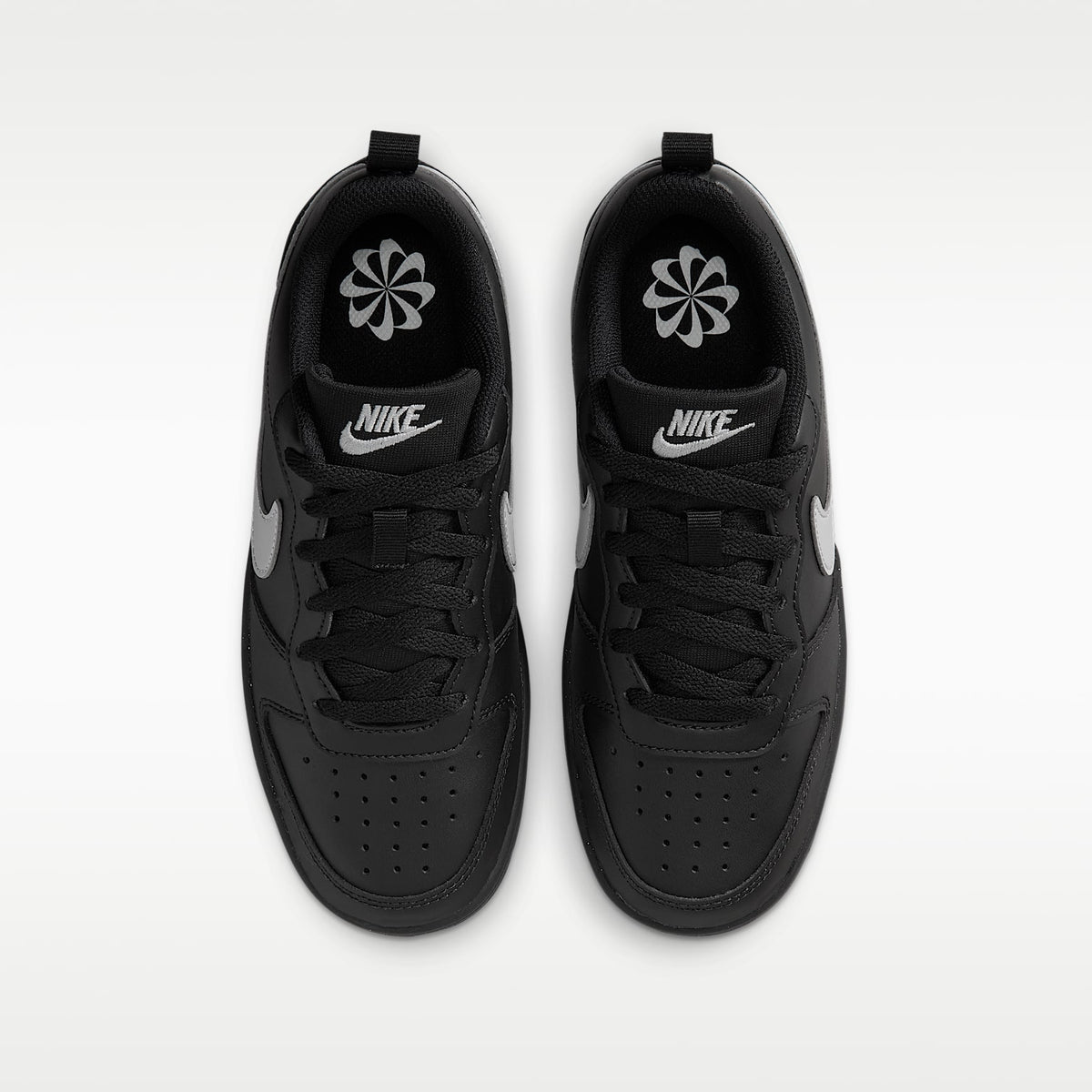 Nike Court Borough Low Recraft – Negro/Negro/Gris niebla – vista 4