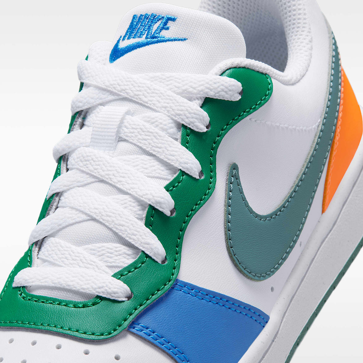 Nike Court Borough Low Recraft – Blanco/Malaquita/Azul cristal/Pizarra mineral – vista 7