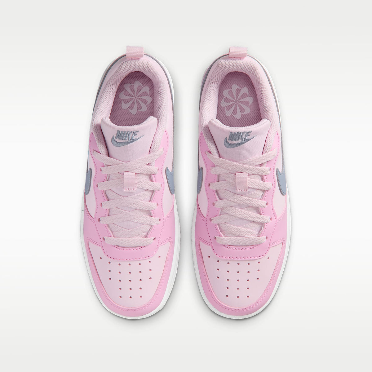 Nike Court Borough Low Recraft – Espuma rosa/Rosa amanecer/Blanco/Pizarra cenizo – vista 4