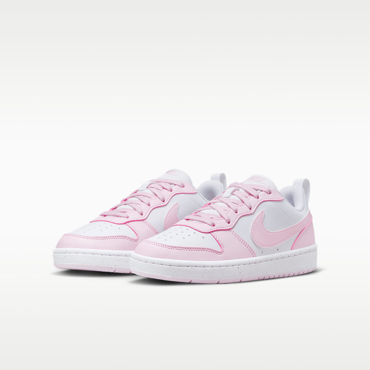 Nike Court Borough Low Recraft – Blanco/Espuma rosa – vista 5