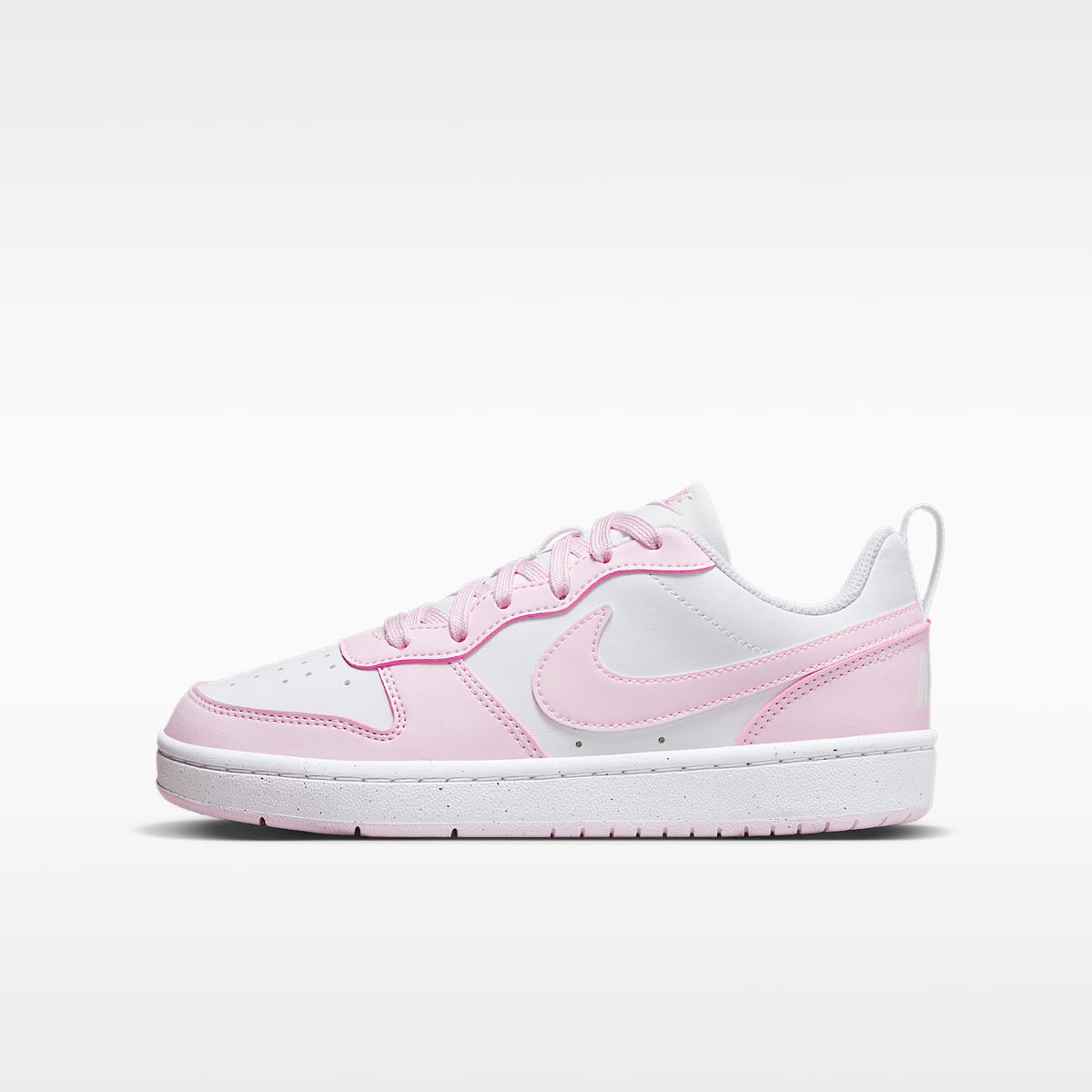 Nike Court Borough Low Recraft – Blanco/Espuma rosa – vista 1