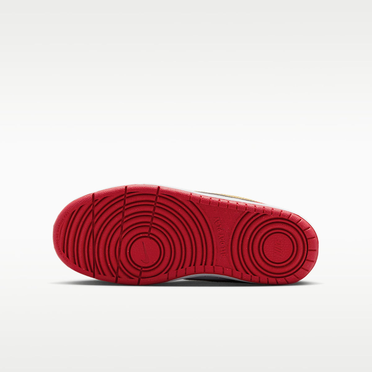 Nike Court Borough Low Recraft – Blanco/Rojo universitario/Blanco/Oro metalizado – vista 2