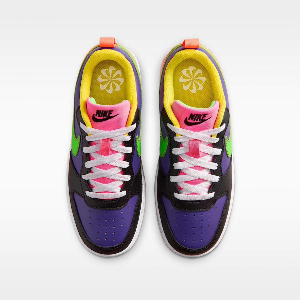 Nike Court Borough Low Recraft – Morado cancha/Morado cancha/Hiperrosa/Verde strike – vista 4
