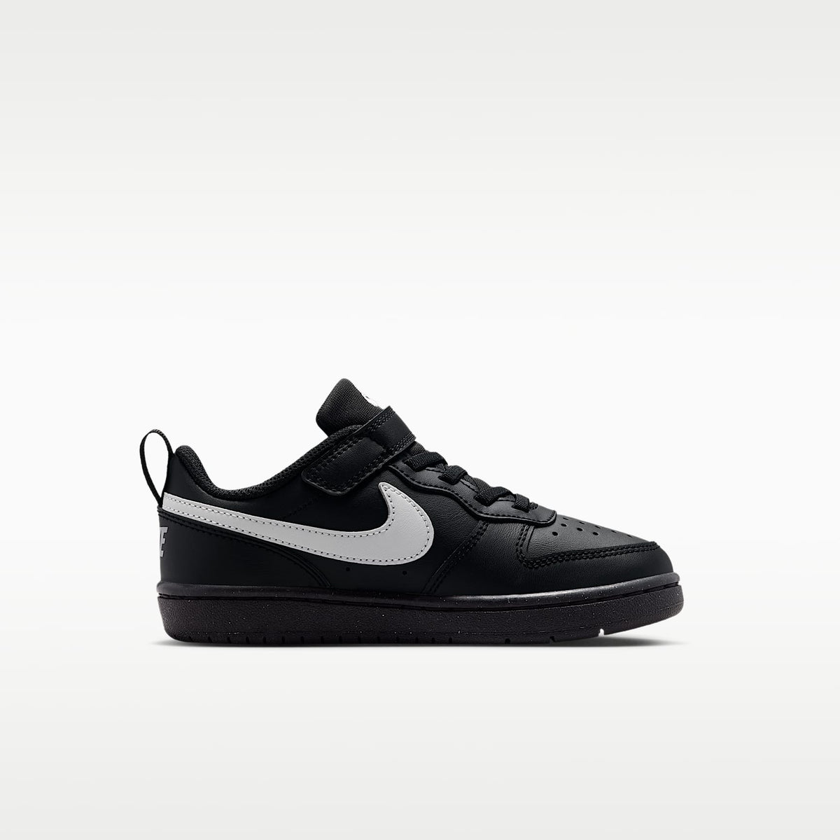 Nike Court Borough Low Recraft – Negro/Negro/Gris niebla – vista 3