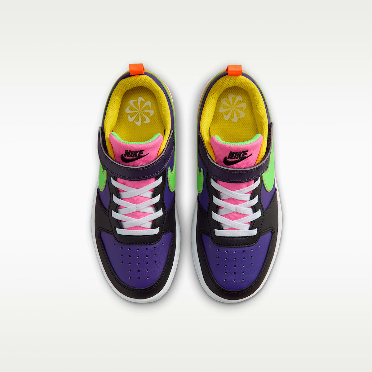 Nike Court Borough Low Recraft – Morado cancha/Morado cancha/Hiperrosa/Verde strike – vista 4