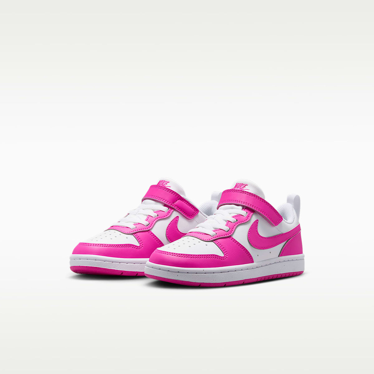Nike Court Borough Low Recraft – Blanco/Fucsia láser – vista 5