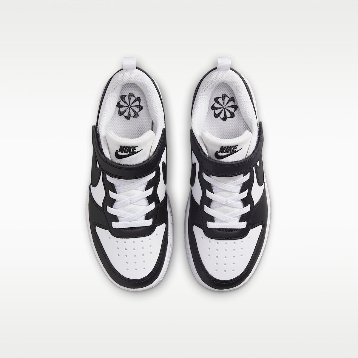 Nike Court Borough Low Recraft – Blanco/Negro – vista 4
