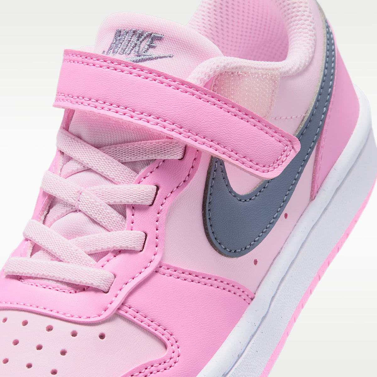 Nike Court Borough Low Recraft – Espuma rosa/Rosa amanecer/Blanco/Pizarra cenizo – vista 7