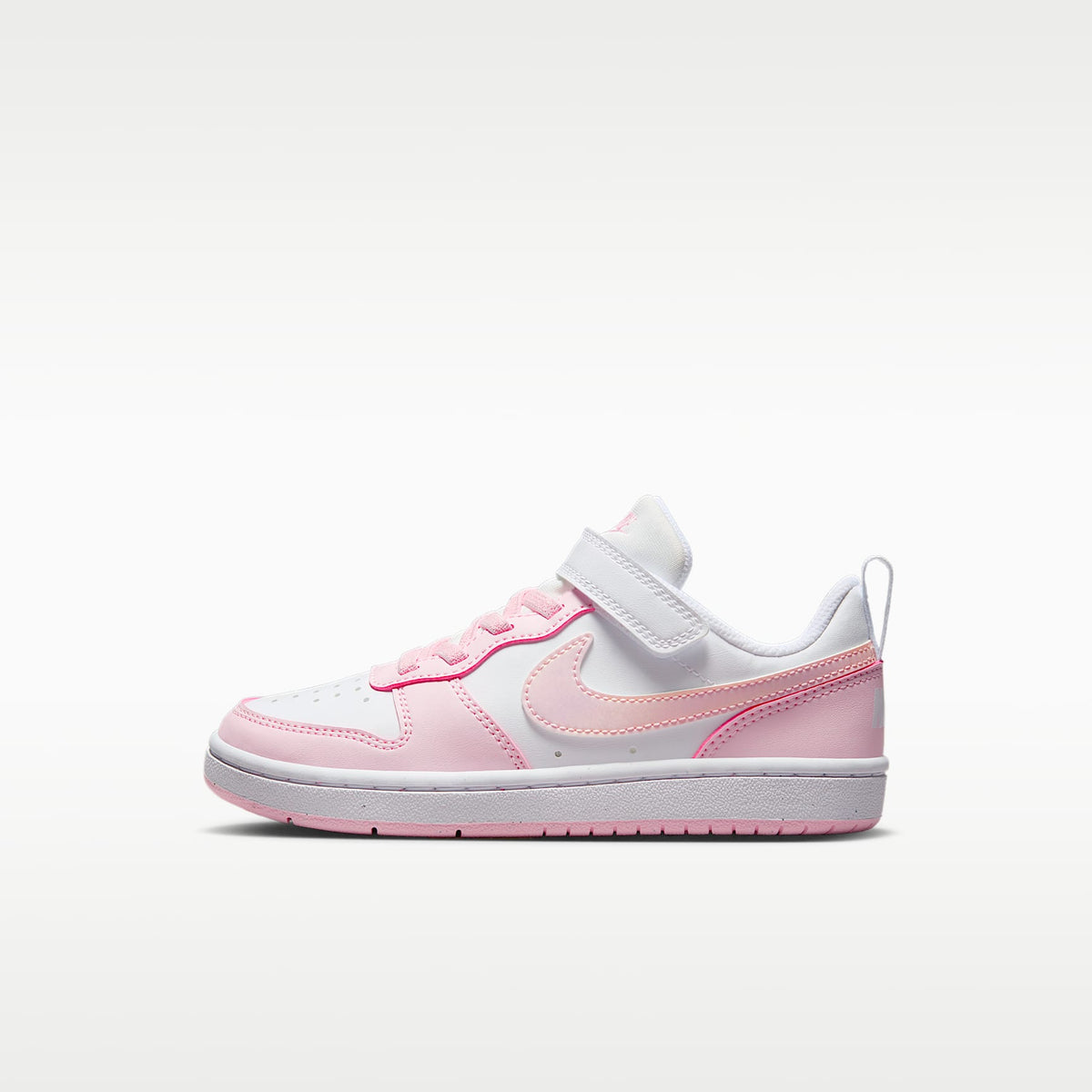 Nike Court Borough Low Recraft – Blanco/Espuma rosa – vista 1