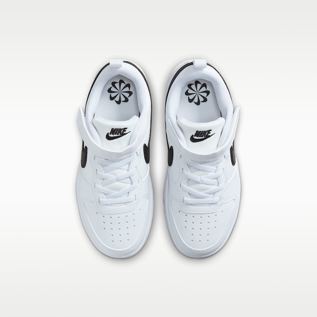 Nike Court Borough Low Recraft – Blanco/Negro – vista 4