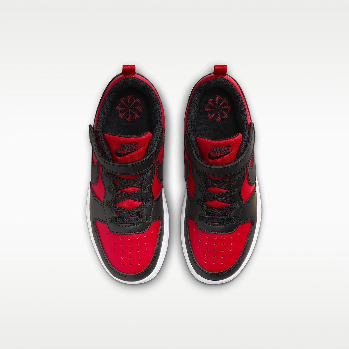 Nike Court Borough Low Recraft – Rojo universitario/Blanco/Negro – vista 4