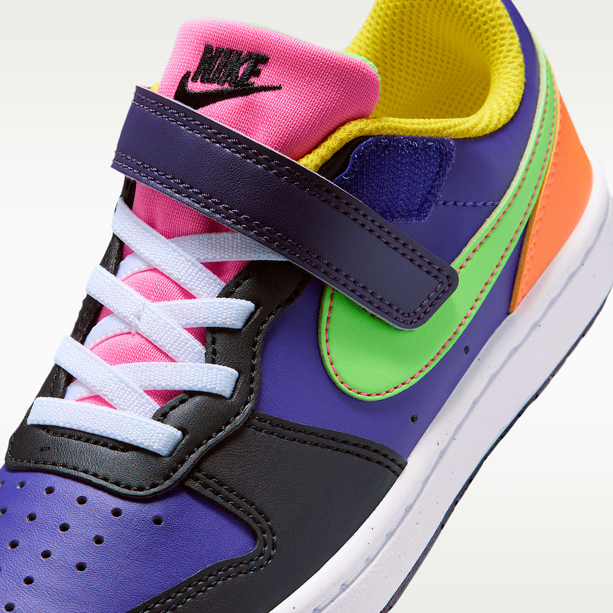 Nike Court Borough Low Recraft – Morado cancha/Morado cancha/Hiperrosa/Verde strike – vista 7