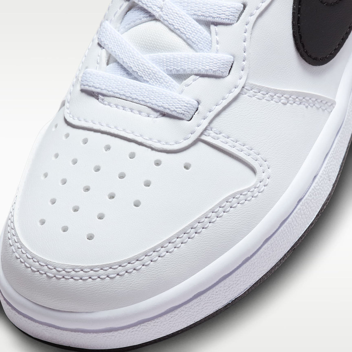 Nike Court Borough Low Recraft – Blanco/Negro – vista 7