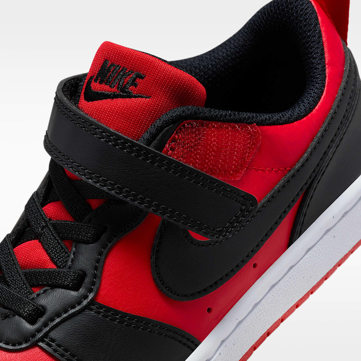 Nike Court Borough Low Recraft – Rojo universitario/Blanco/Negro – vista 9