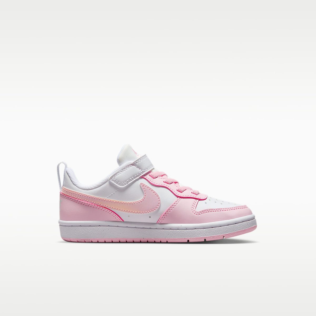 Nike Court Borough Low Recraft – Blanco/Espuma rosa – vista 3