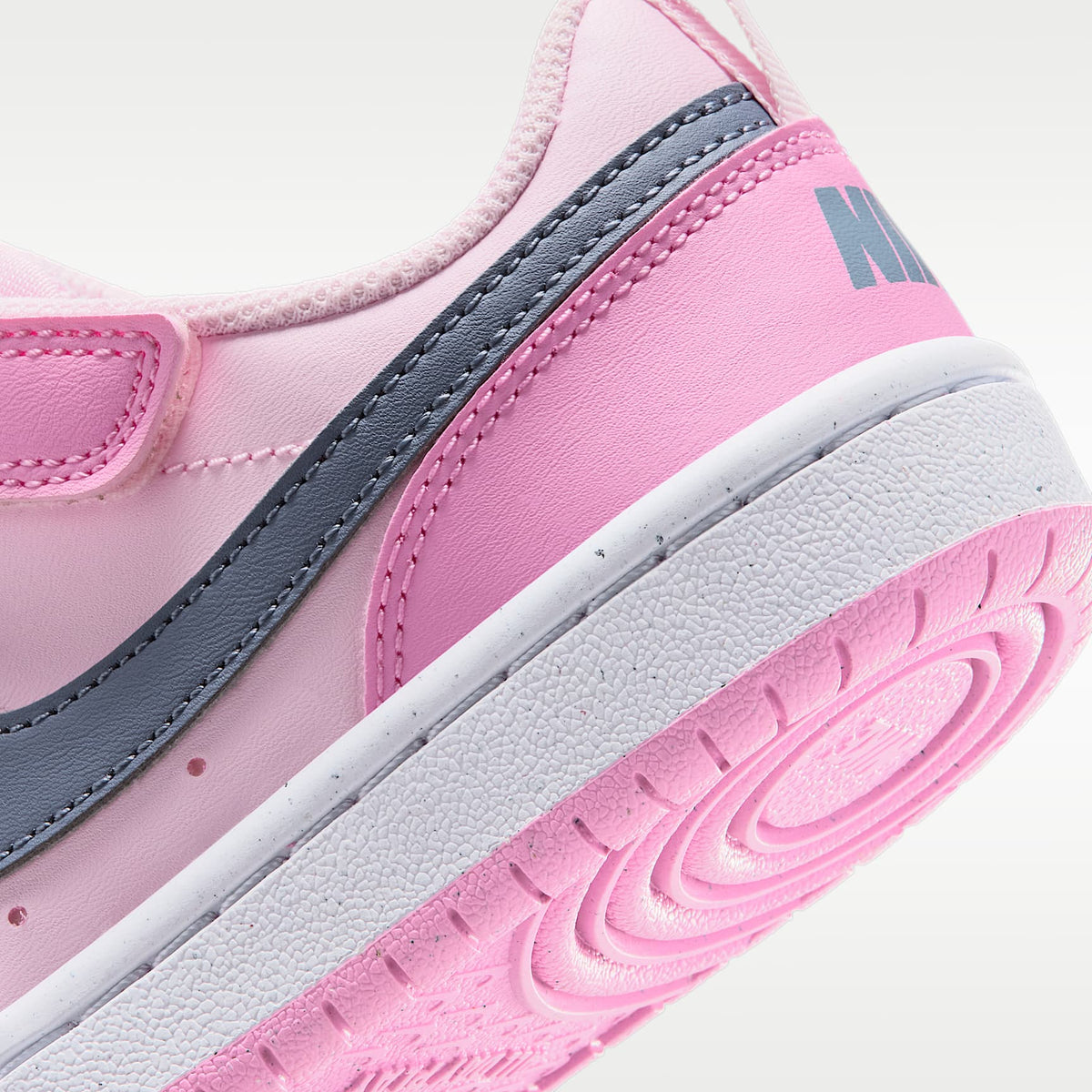 Nike Court Borough Low Recraft – Espuma rosa/Rosa amanecer/Blanco/Pizarra cenizo – vista 8