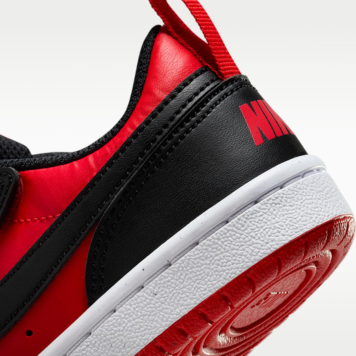 Nike Court Borough Low Recraft – Rojo universitario/Blanco/Negro – vista 8