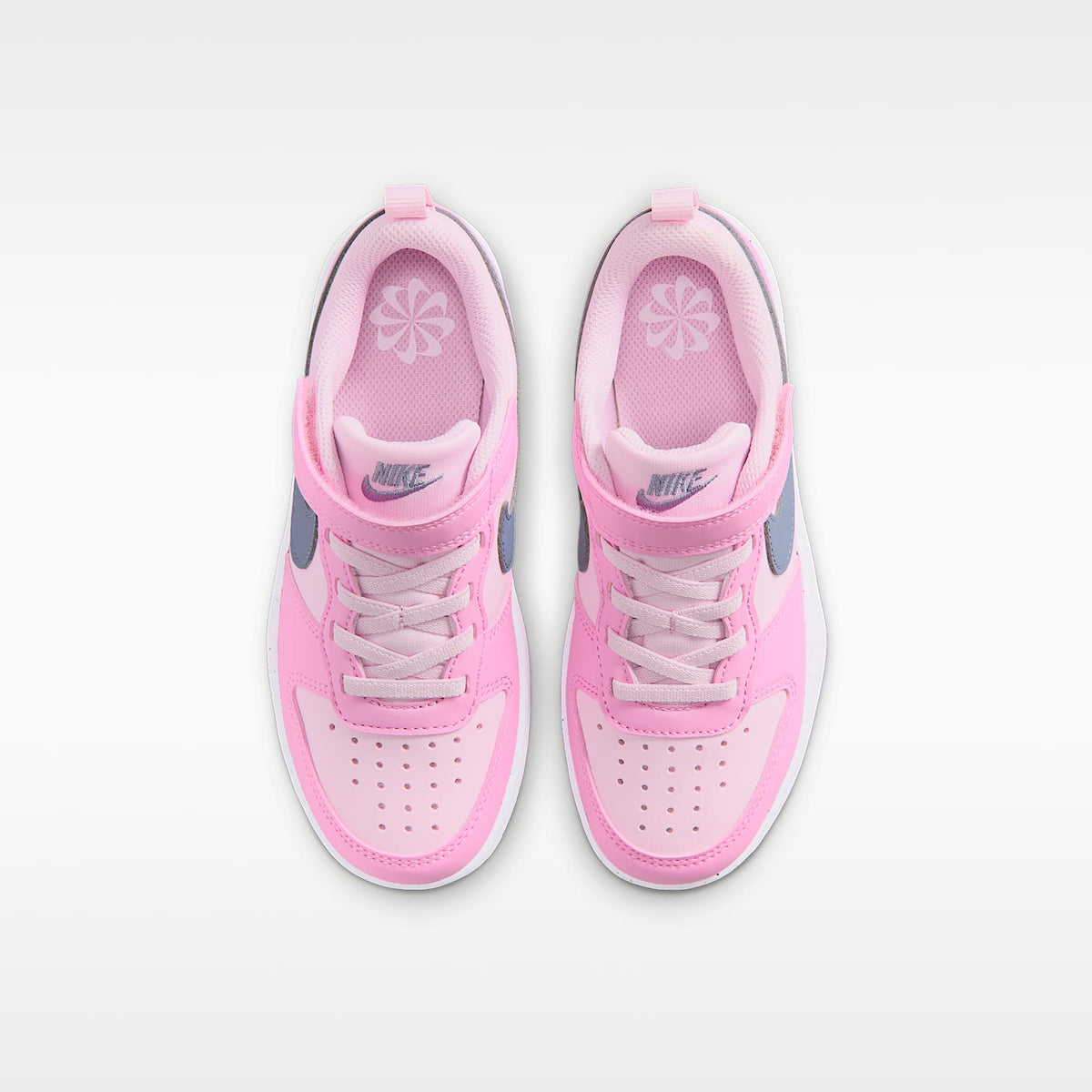 Nike Court Borough Low Recraft – Espuma rosa/Rosa amanecer/Blanco/Pizarra cenizo – vista 4