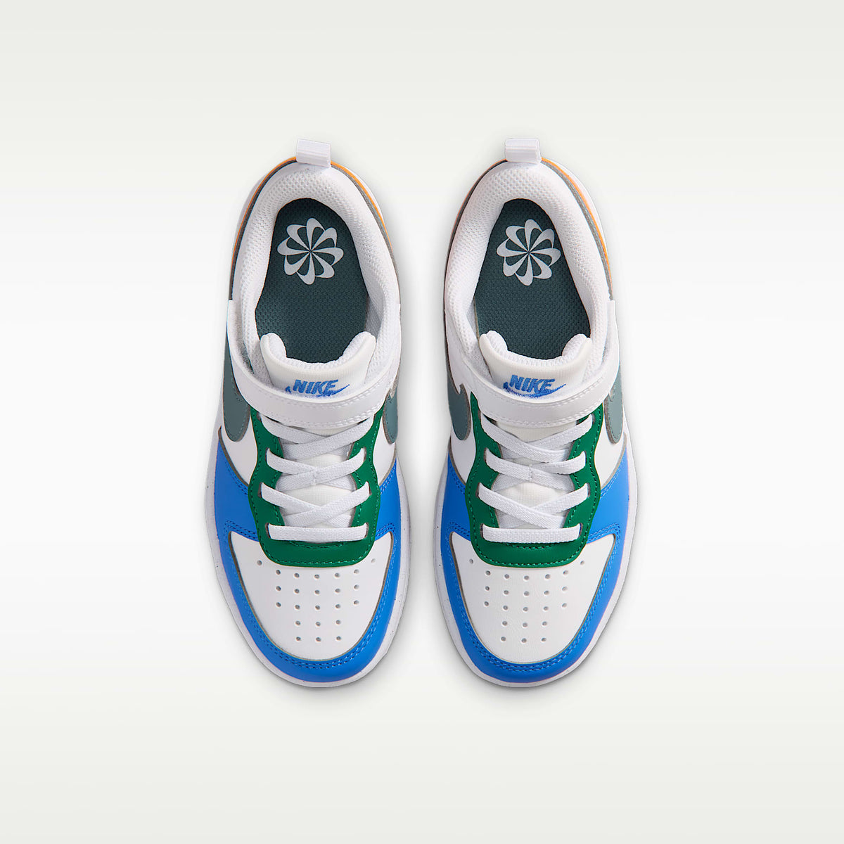 Nike Court Borough Low Recraft – Blanco/Malaquita/Azul cristal/Pizarra mineral – vista 4