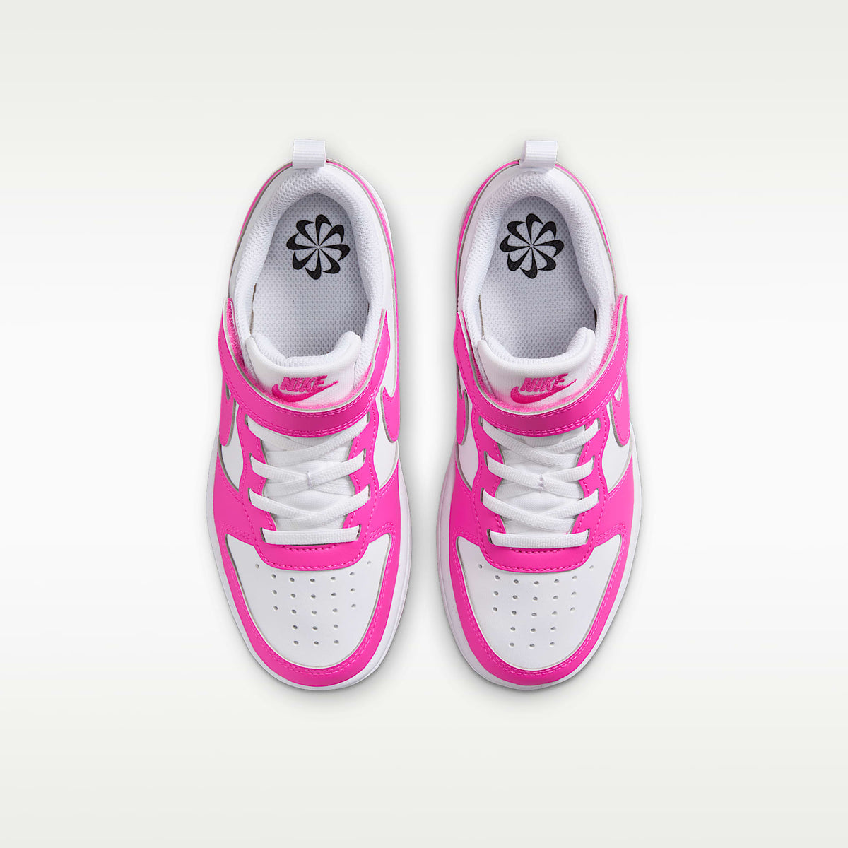Nike Court Borough Low Recraft – Blanco/Fucsia láser – vista 4