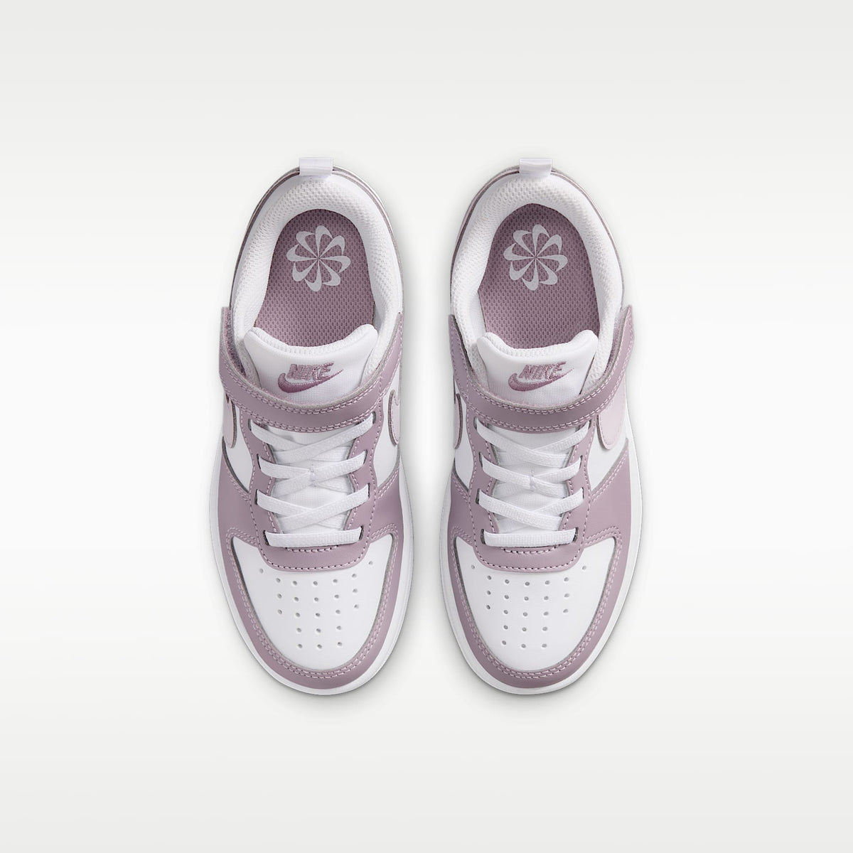 Nike Court Borough Low Recraft – Blanco/Niebla ciruela/Blanco/Venecia – vista 4