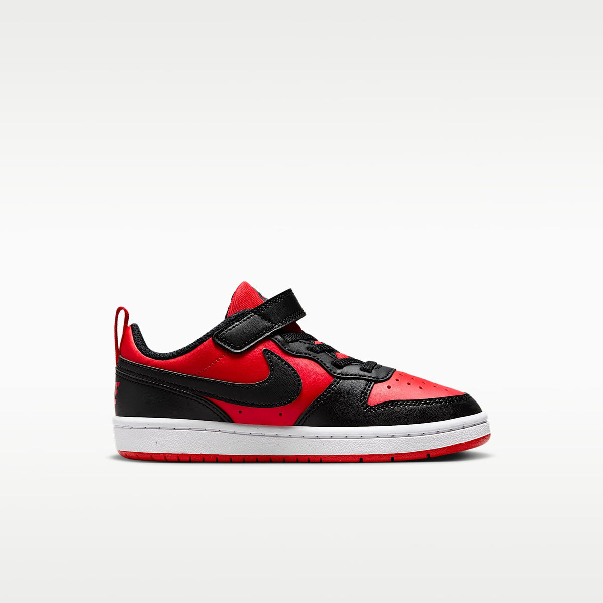 Nike Court Borough Low Recraft – Rojo universitario/Blanco/Negro – vista 3