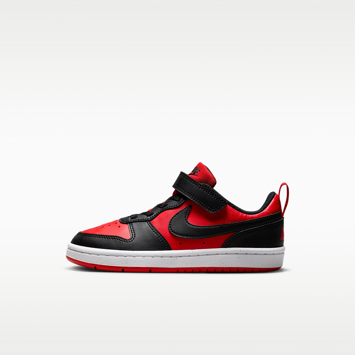 Nike Court Borough Low Recraft – Rojo universitario/Blanco/Negro – vista 1