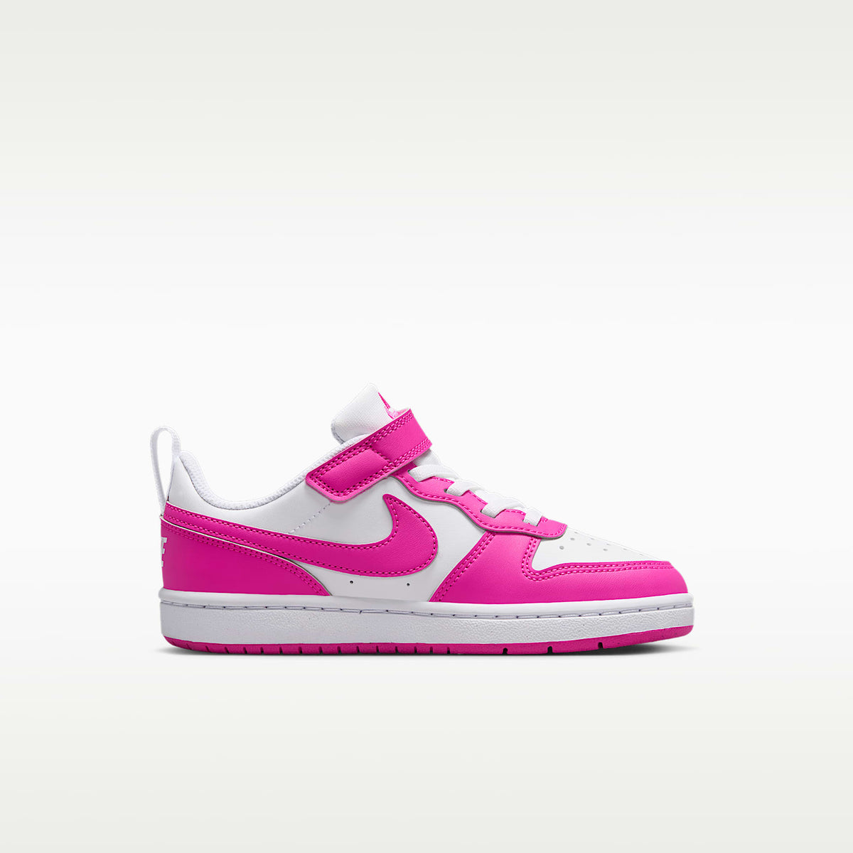 Nike Court Borough Low Recraft – Blanco/Fucsia láser – vista 3